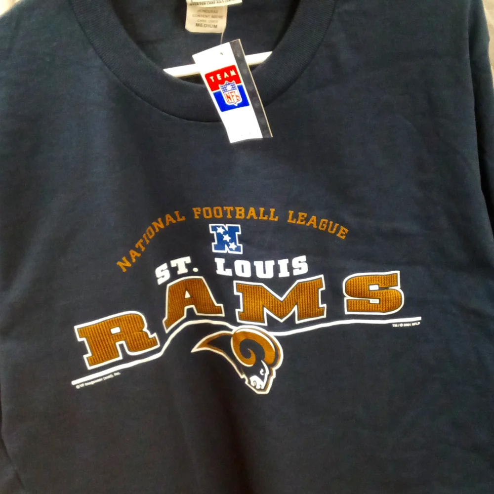 NFL Rams Long Sleeve Shirt Size Medium - Picture 1 of 4